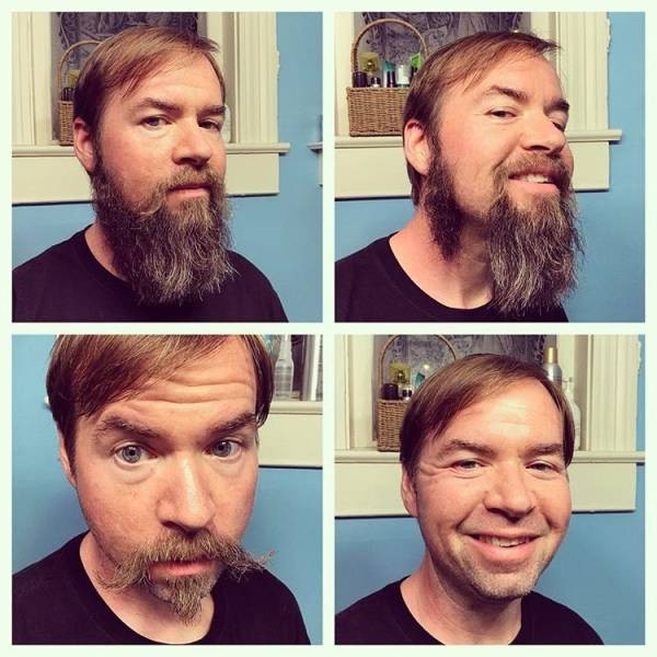 Лучше с бородой или без? (19 фото)
