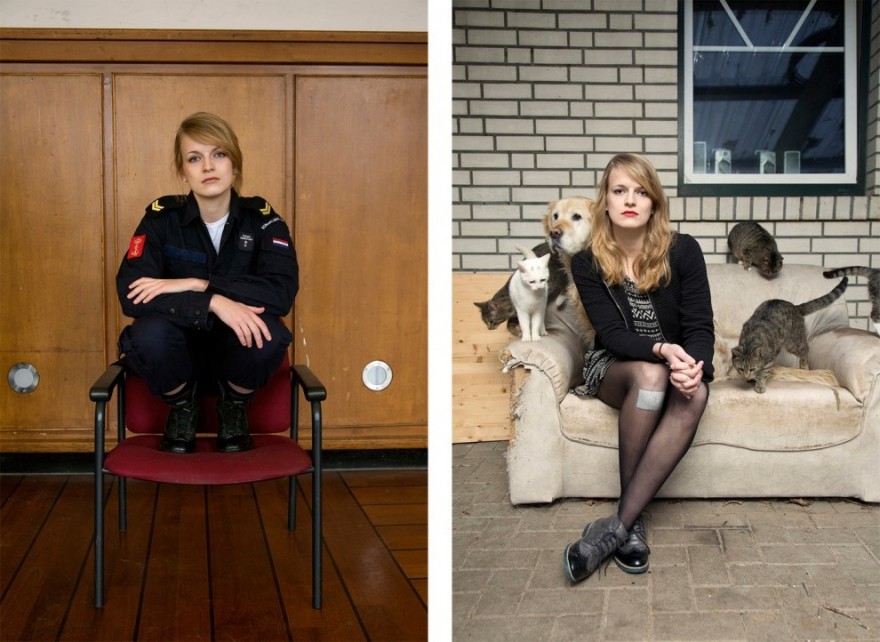 Девушки ВМФ Нидерландов на службе и дома