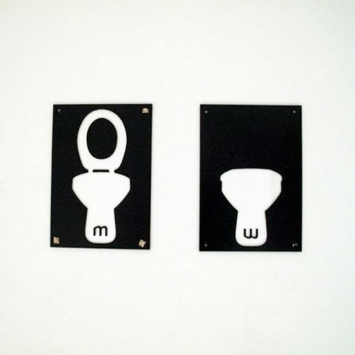 Креативные туалетные таблички