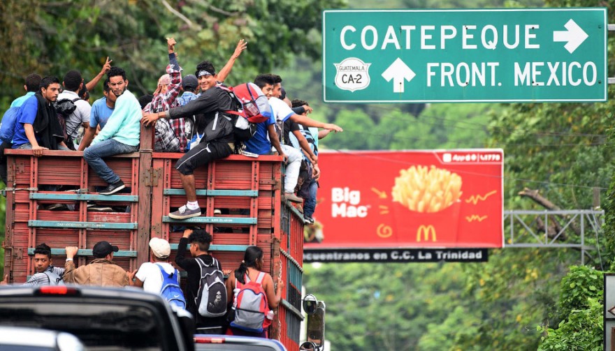 Караван мигрантов из Гондураса в США