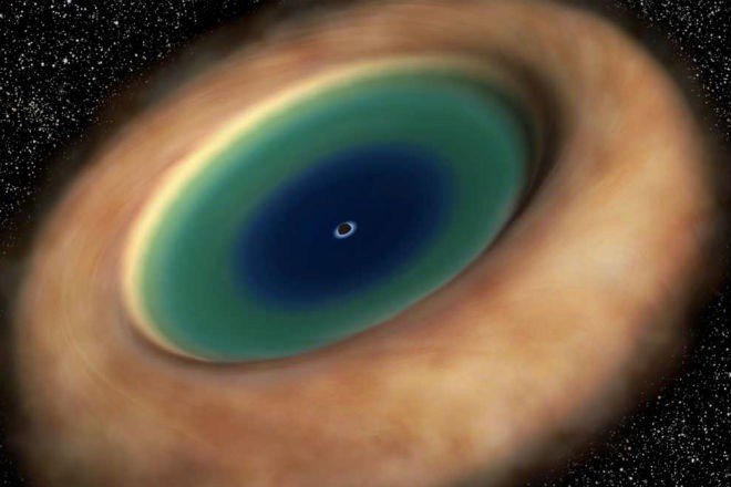 Астрономы получили изображение черной дыры в центре нашей Галактики